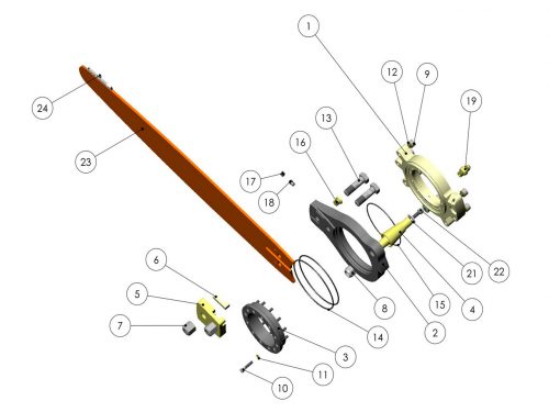 Пильный узел KESLA 25RHII(RHS)